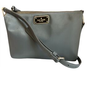 Kate Spade purse Nylon madelyne grey smoky pearl crossbody